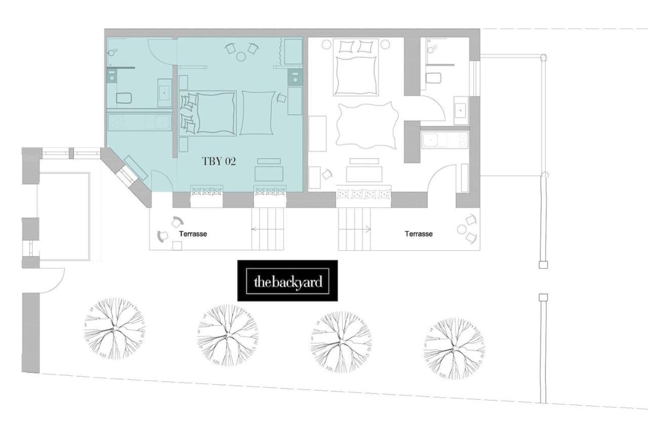 Exklusive Designferienwohnung The Backyard Tby 02 特里尔 外观 照片